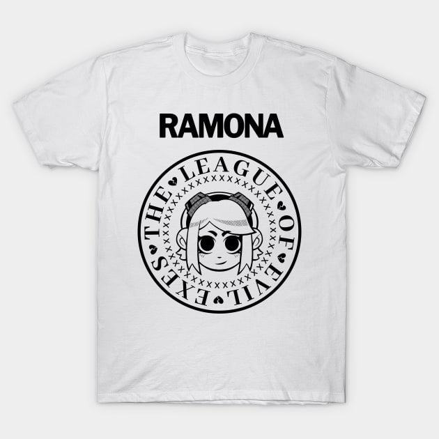 Ramona's Scott Pilgrim Universe V2 T-Shirt by kactwo.studio